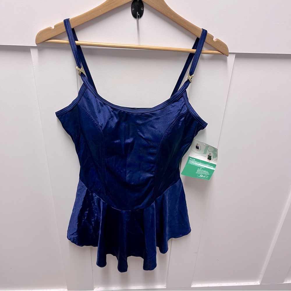 NWT Baltex navy one‎ piece swim suit size 20